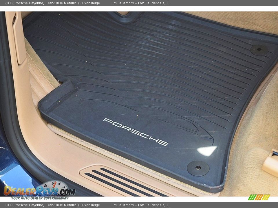 2012 Porsche Cayenne Dark Blue Metallic / Luxor Beige Photo #23