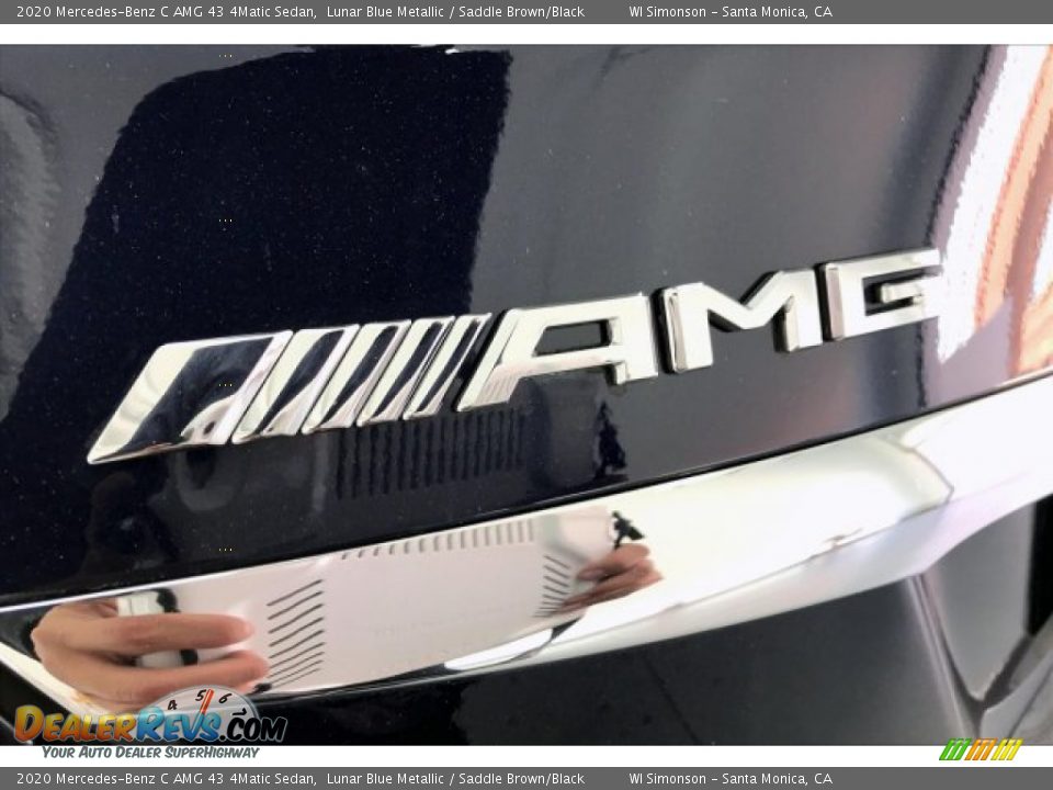 2020 Mercedes-Benz C AMG 43 4Matic Sedan Lunar Blue Metallic / Saddle Brown/Black Photo #27