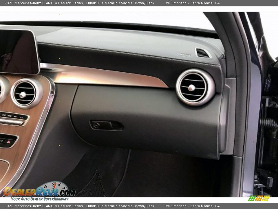 2020 Mercedes-Benz C AMG 43 4Matic Sedan Lunar Blue Metallic / Saddle Brown/Black Photo #28