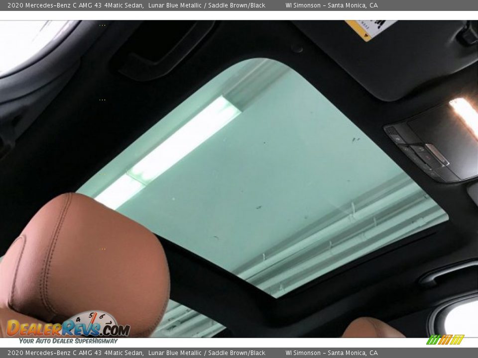 2020 Mercedes-Benz C AMG 43 4Matic Sedan Lunar Blue Metallic / Saddle Brown/Black Photo #29