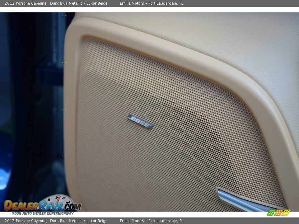 2012 Porsche Cayenne Dark Blue Metallic / Luxor Beige Photo #31