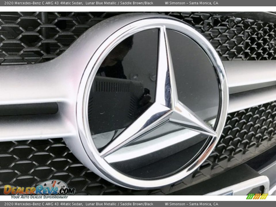 2020 Mercedes-Benz C AMG 43 4Matic Sedan Lunar Blue Metallic / Saddle Brown/Black Photo #33