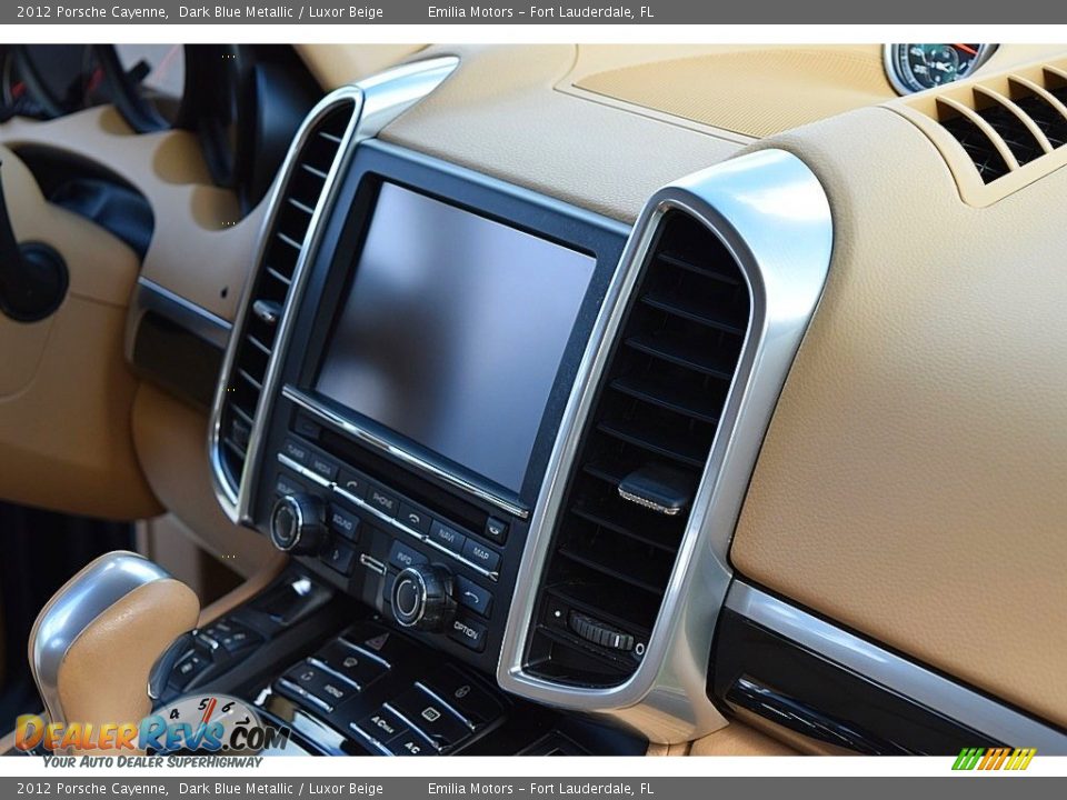 2012 Porsche Cayenne Dark Blue Metallic / Luxor Beige Photo #34