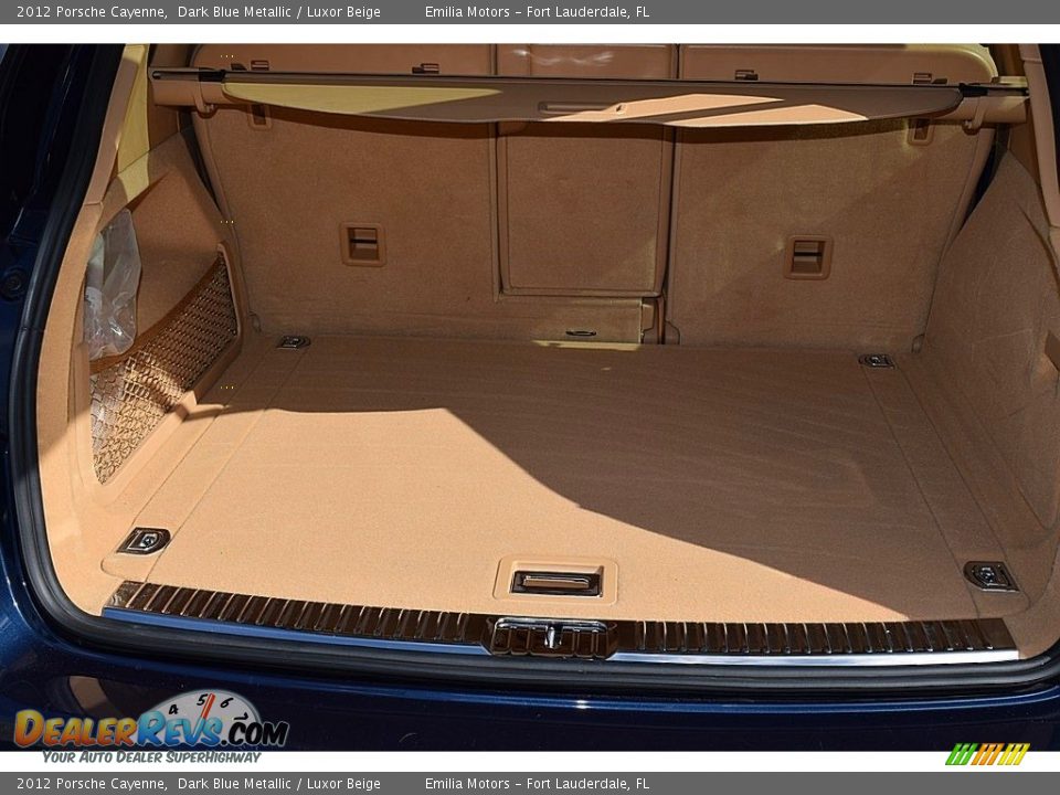 2012 Porsche Cayenne Dark Blue Metallic / Luxor Beige Photo #42