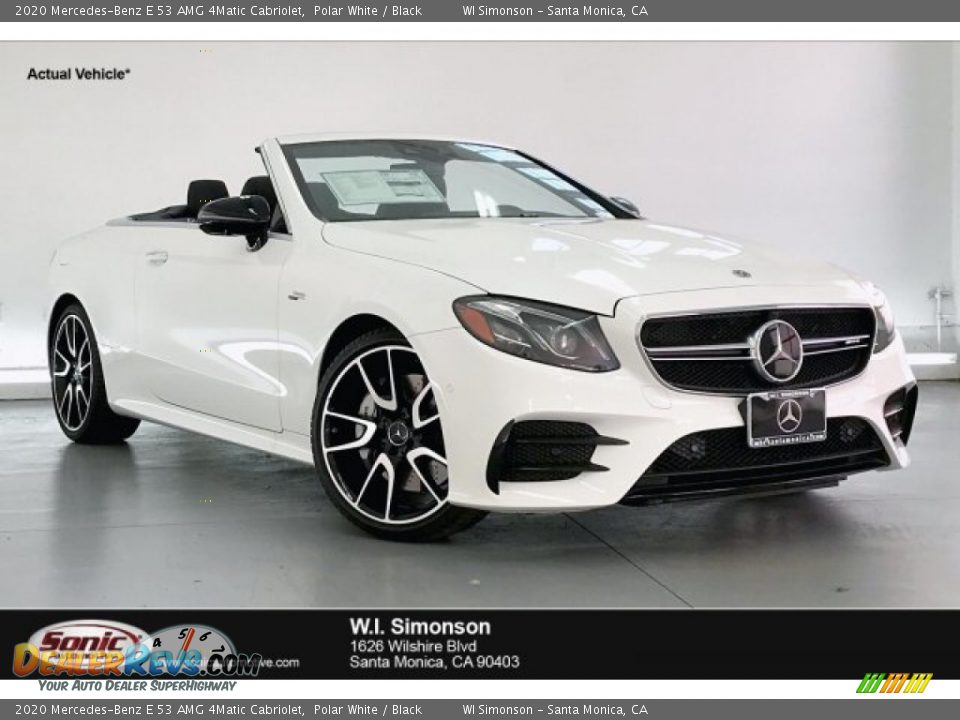 2020 Mercedes-Benz E 53 AMG 4Matic Cabriolet Polar White / Black Photo #1