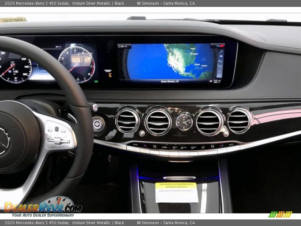 2020 Mercedes-Benz S 450 Sedan Iridium Silver Metallic / Black Photo #6