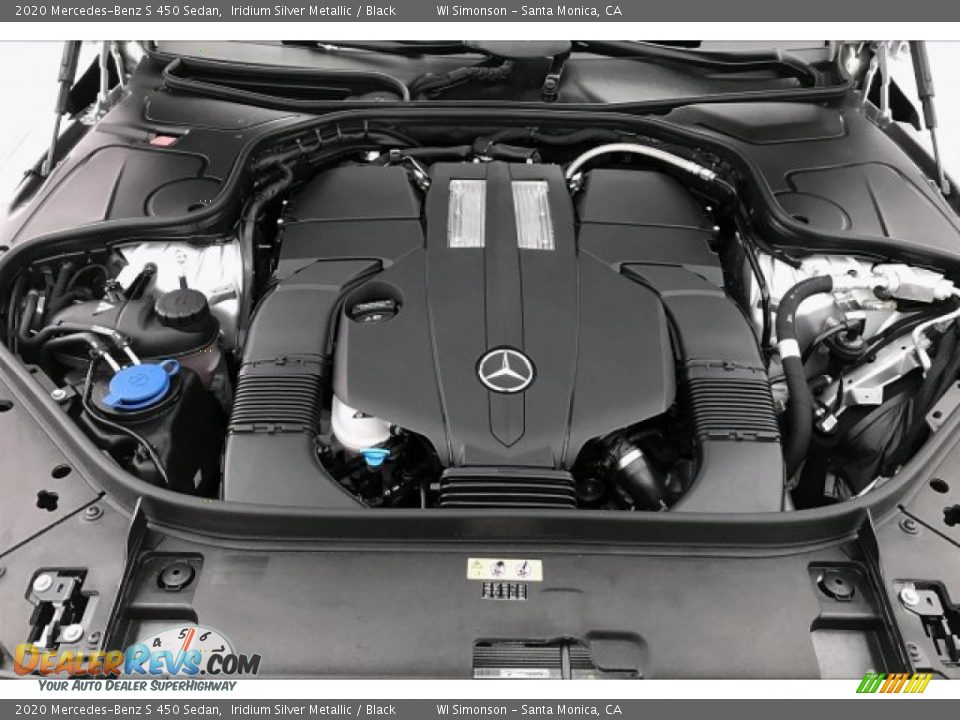 2020 Mercedes-Benz S 450 Sedan Iridium Silver Metallic / Black Photo #8
