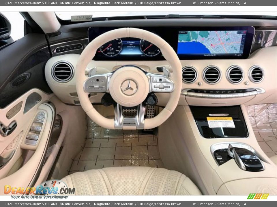 Dashboard of 2020 Mercedes-Benz S 63 AMG 4Matic Convertible Photo #4