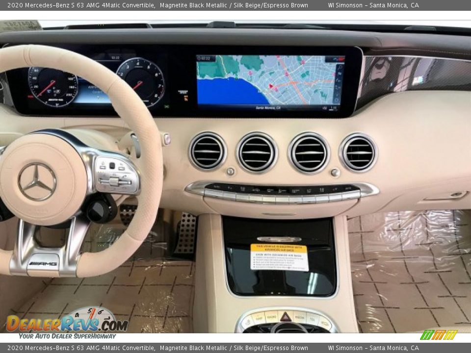 Dashboard of 2020 Mercedes-Benz S 63 AMG 4Matic Convertible Photo #5