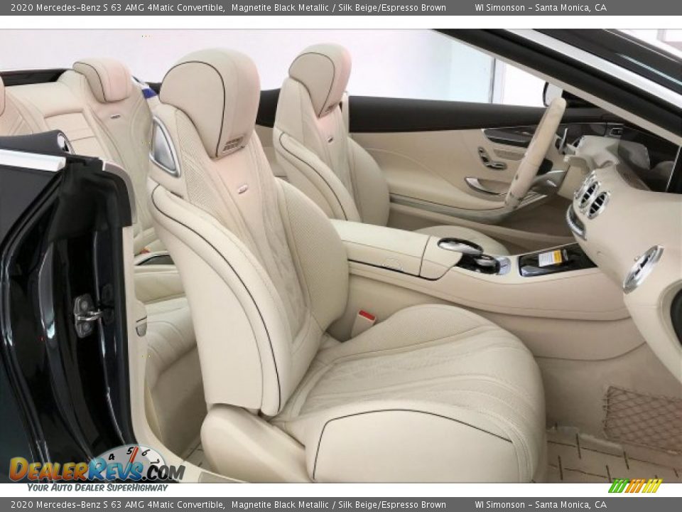 Silk Beige/Espresso Brown Interior - 2020 Mercedes-Benz S 63 AMG 4Matic Convertible Photo #6
