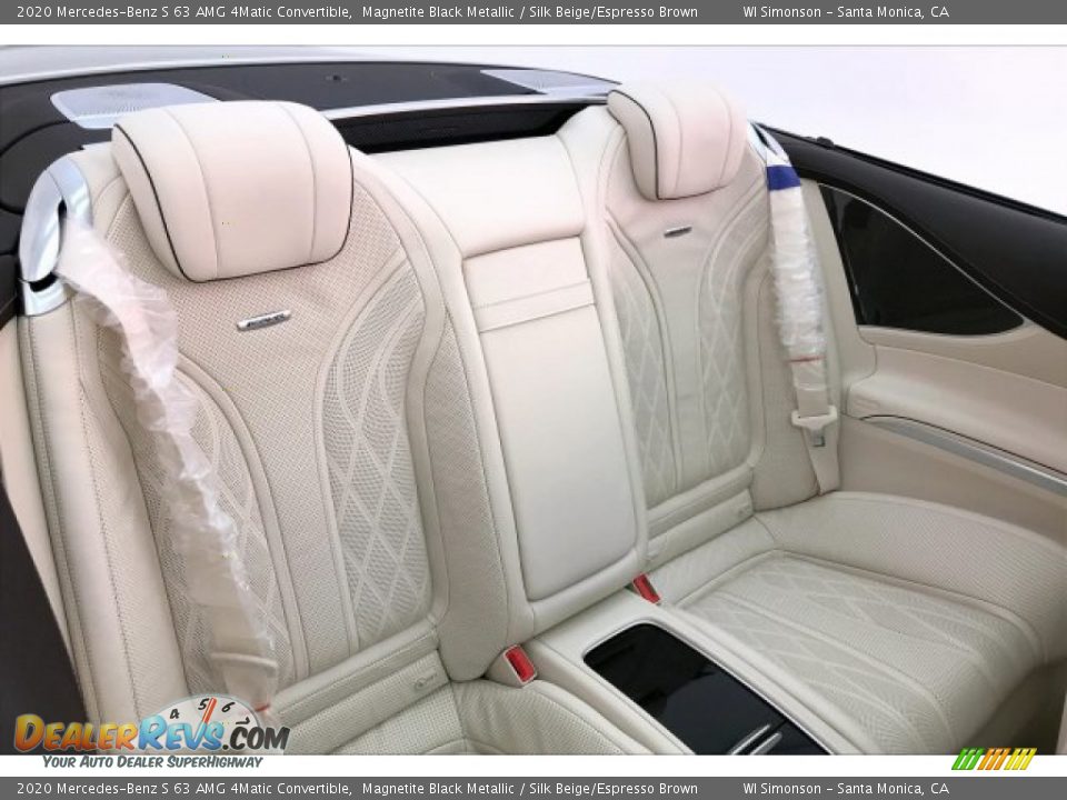 Rear Seat of 2020 Mercedes-Benz S 63 AMG 4Matic Convertible Photo #13