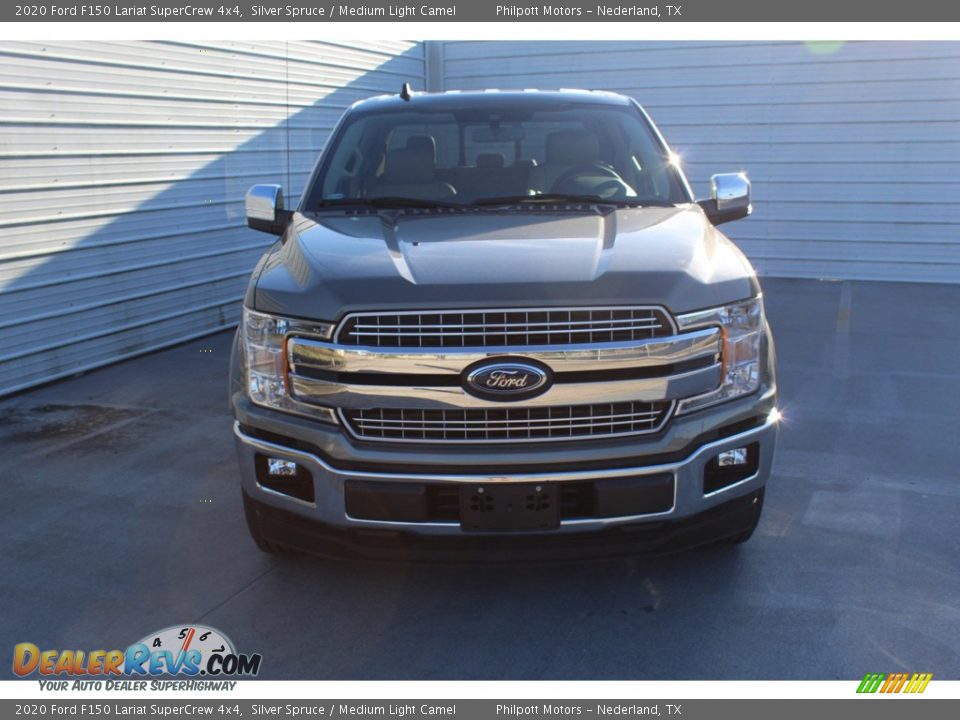 2020 Ford F150 Lariat SuperCrew 4x4 Silver Spruce / Medium Light Camel Photo #3