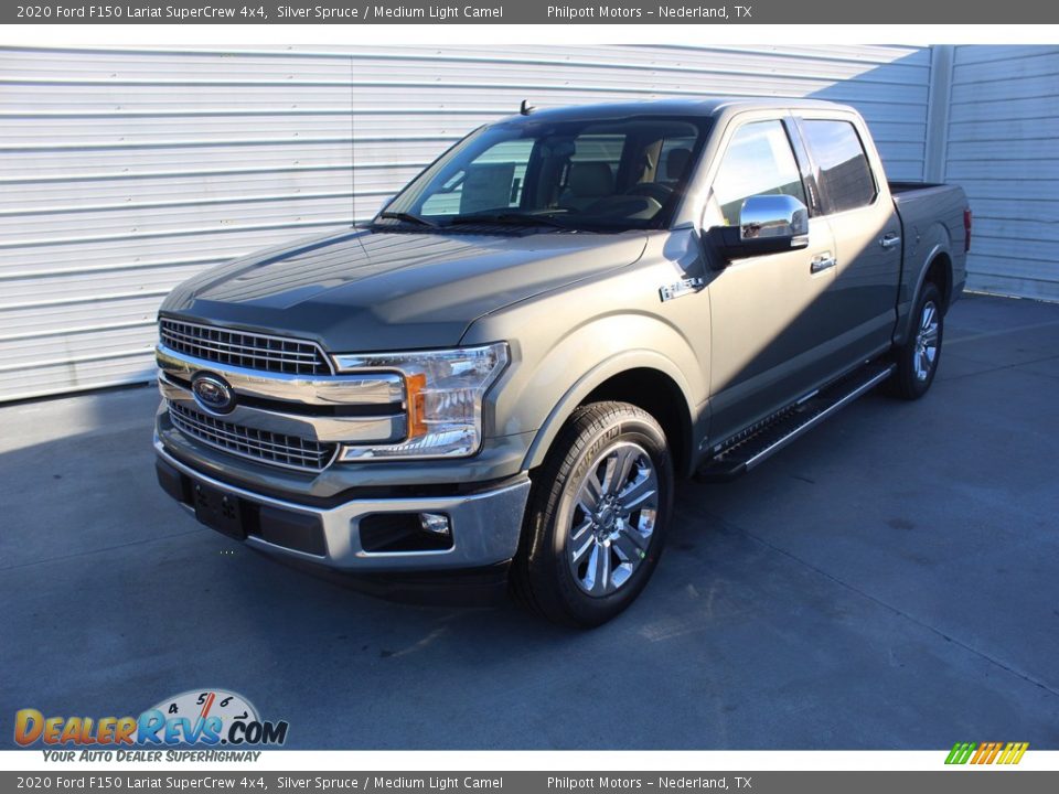 2020 Ford F150 Lariat SuperCrew 4x4 Silver Spruce / Medium Light Camel Photo #4