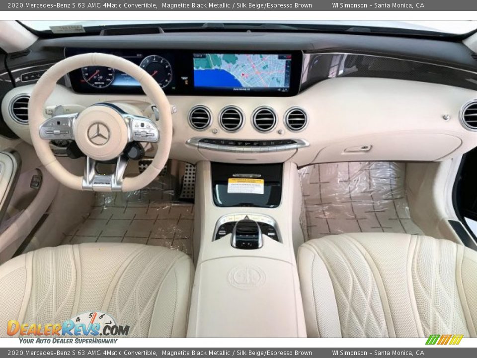 Dashboard of 2020 Mercedes-Benz S 63 AMG 4Matic Convertible Photo #17
