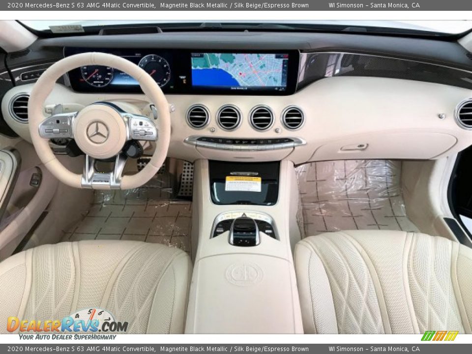 Dashboard of 2020 Mercedes-Benz S 63 AMG 4Matic Convertible Photo #17