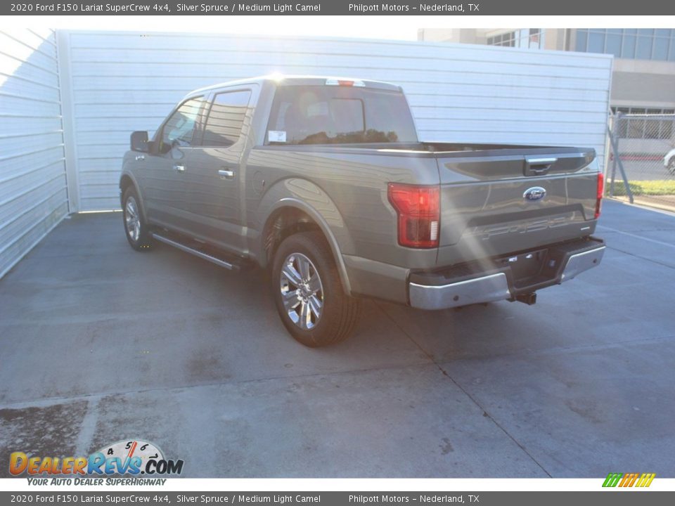 2020 Ford F150 Lariat SuperCrew 4x4 Silver Spruce / Medium Light Camel Photo #6