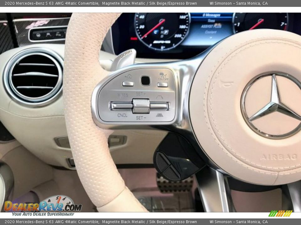 2020 Mercedes-Benz S 63 AMG 4Matic Convertible Steering Wheel Photo #18