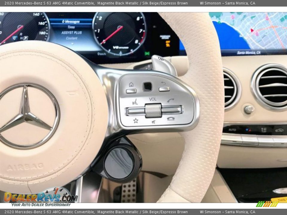 2020 Mercedes-Benz S 63 AMG 4Matic Convertible Steering Wheel Photo #19