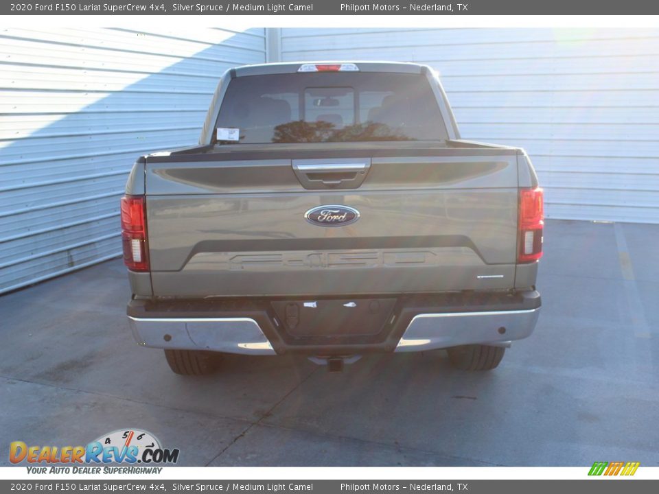 2020 Ford F150 Lariat SuperCrew 4x4 Silver Spruce / Medium Light Camel Photo #7