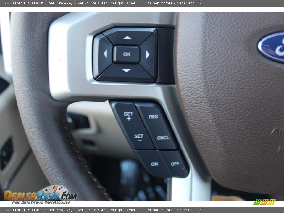 2020 Ford F150 Lariat SuperCrew 4x4 Silver Spruce / Medium Light Camel Photo #14