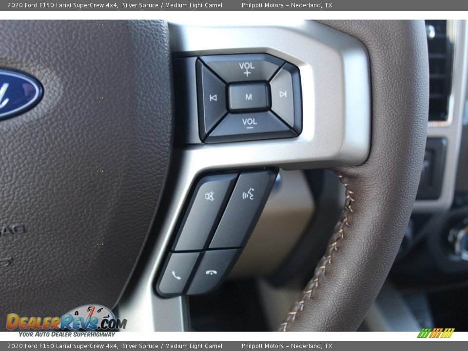 2020 Ford F150 Lariat SuperCrew 4x4 Silver Spruce / Medium Light Camel Photo #15