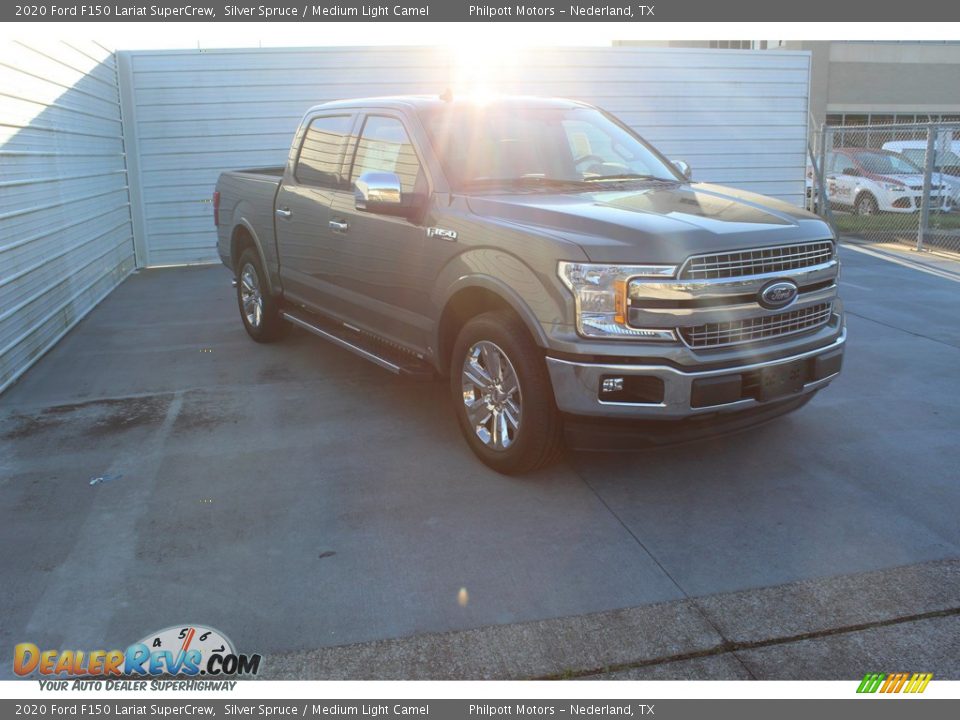 2020 Ford F150 Lariat SuperCrew Silver Spruce / Medium Light Camel Photo #2