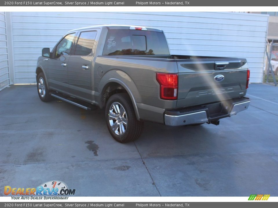 2020 Ford F150 Lariat SuperCrew Silver Spruce / Medium Light Camel Photo #6