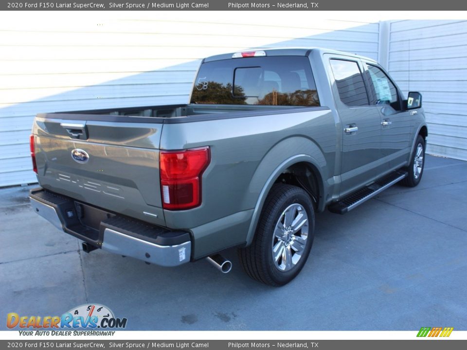 2020 Ford F150 Lariat SuperCrew Silver Spruce / Medium Light Camel Photo #8