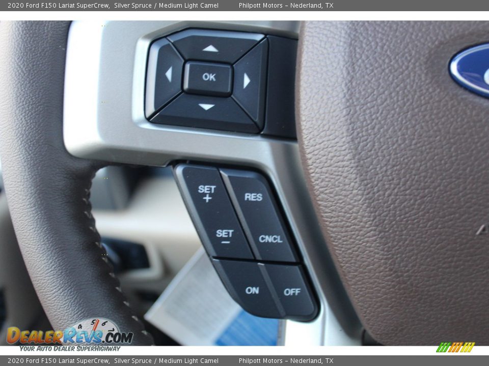 2020 Ford F150 Lariat SuperCrew Silver Spruce / Medium Light Camel Photo #12