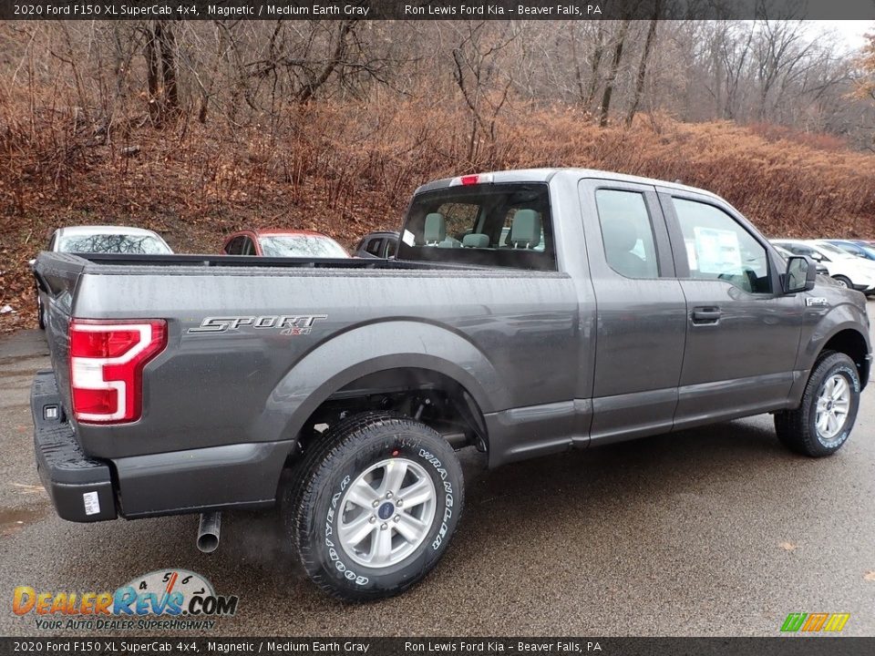 2020 Ford F150 XL SuperCab 4x4 Magnetic / Medium Earth Gray Photo #2