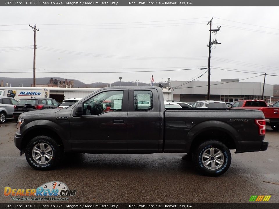 2020 Ford F150 XL SuperCab 4x4 Magnetic / Medium Earth Gray Photo #6