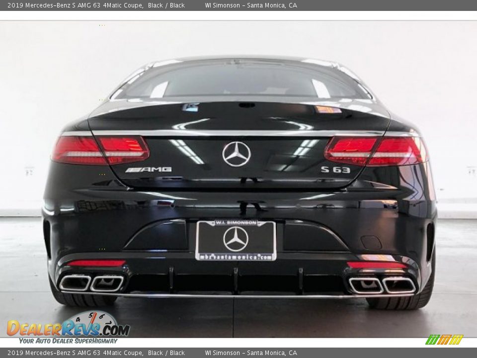 2019 Mercedes-Benz S AMG 63 4Matic Coupe Black / Black Photo #3