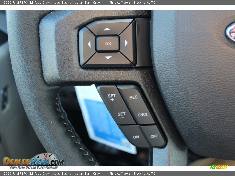 2020 Ford F150 XLT SuperCrew Agate Black / Medium Earth Gray Photo #13