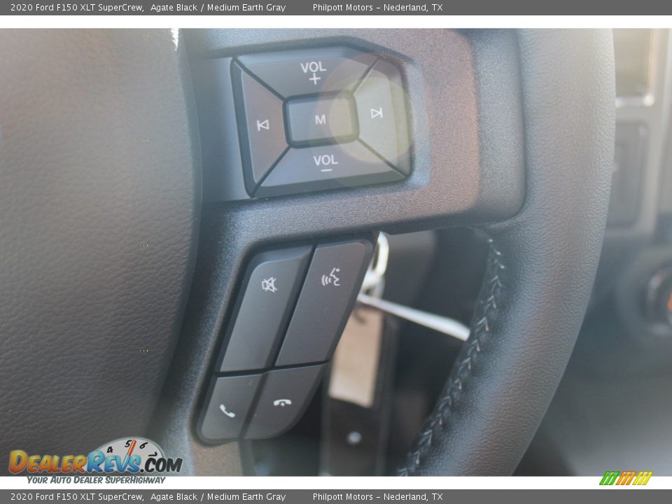 2020 Ford F150 XLT SuperCrew Agate Black / Medium Earth Gray Photo #14
