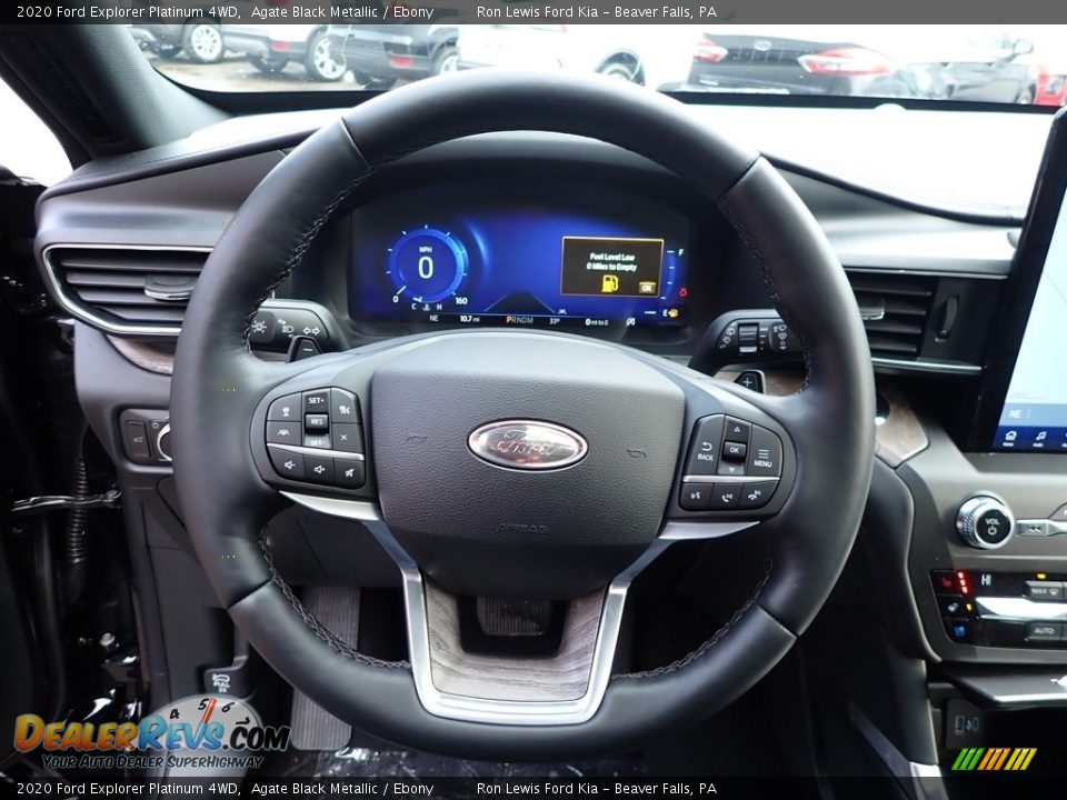 2020 Ford Explorer Platinum 4WD Steering Wheel Photo #16