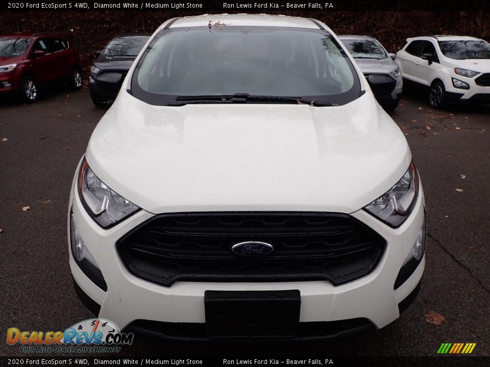 2020 Ford EcoSport S 4WD Diamond White / Medium Light Stone Photo #8
