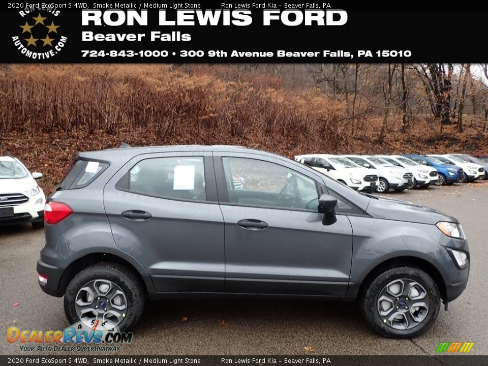 2020 Ford EcoSport S 4WD Smoke Metallic / Medium Light Stone Photo #1