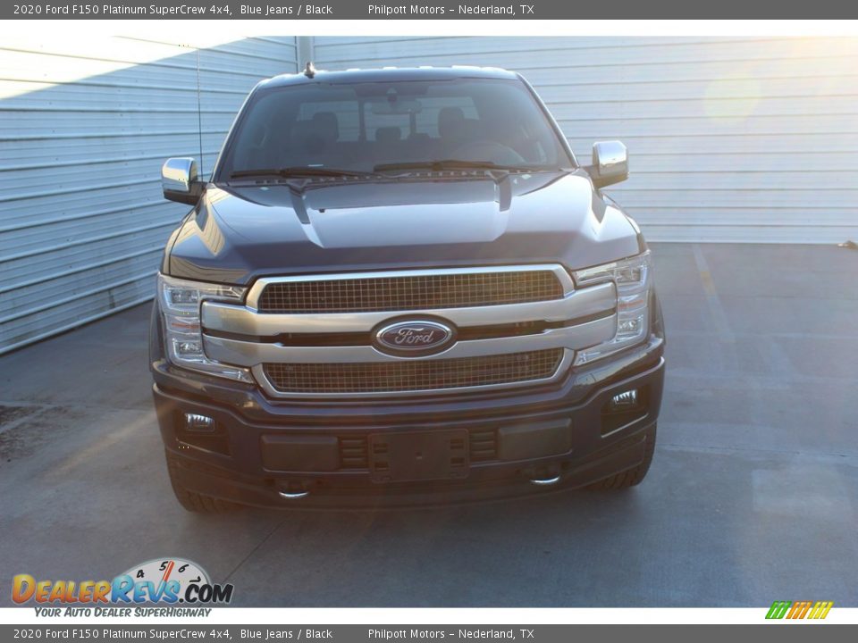 2020 Ford F150 Platinum SuperCrew 4x4 Blue Jeans / Black Photo #3