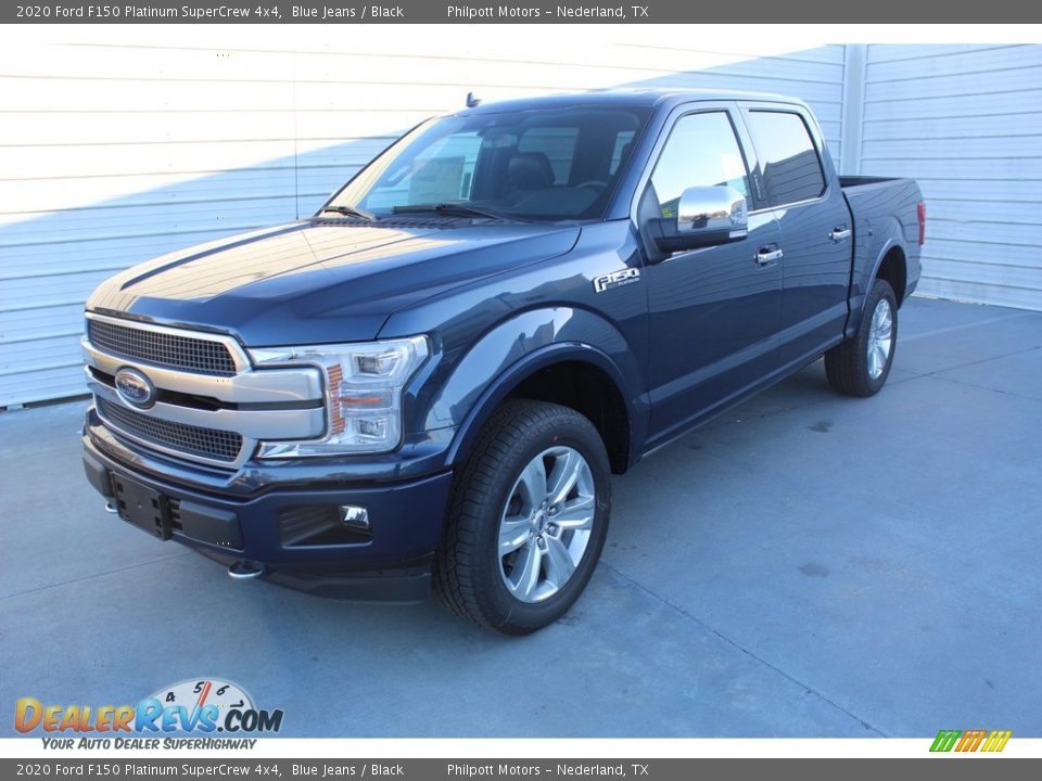 2020 Ford F150 Platinum SuperCrew 4x4 Blue Jeans / Black Photo #4