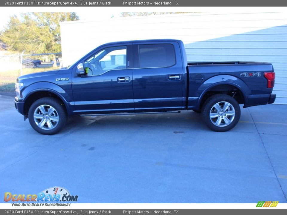 2020 Ford F150 Platinum SuperCrew 4x4 Blue Jeans / Black Photo #6