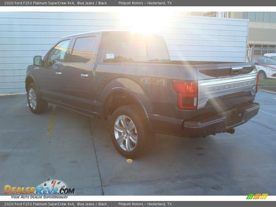 2020 Ford F150 Platinum SuperCrew 4x4 Blue Jeans / Black Photo #7