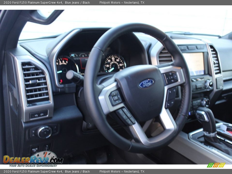 2020 Ford F150 Platinum SuperCrew 4x4 Blue Jeans / Black Photo #14