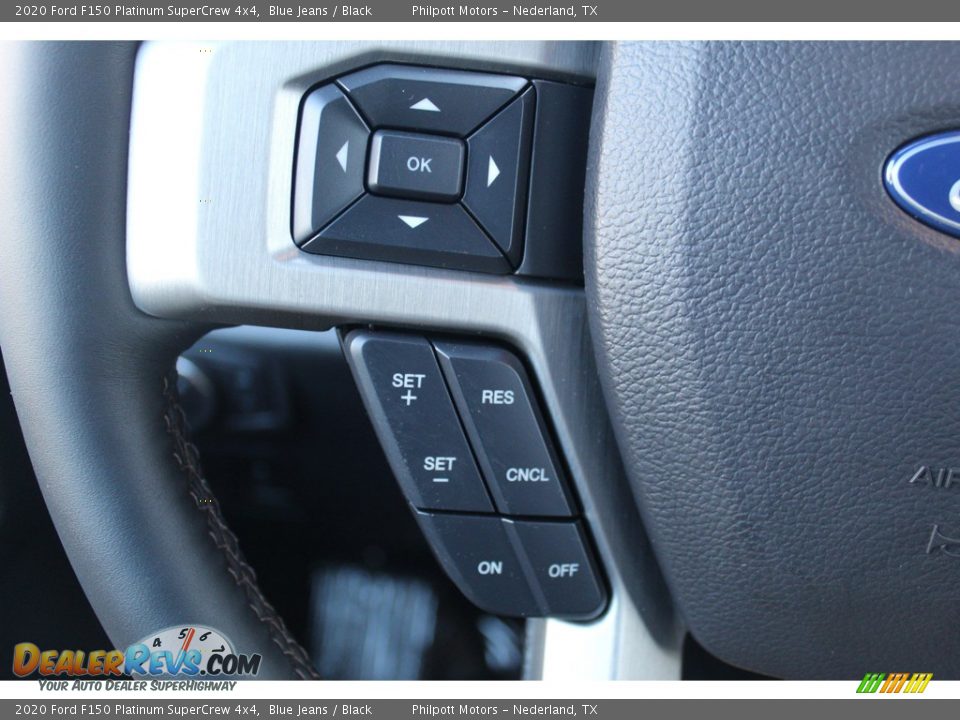 2020 Ford F150 Platinum SuperCrew 4x4 Blue Jeans / Black Photo #15