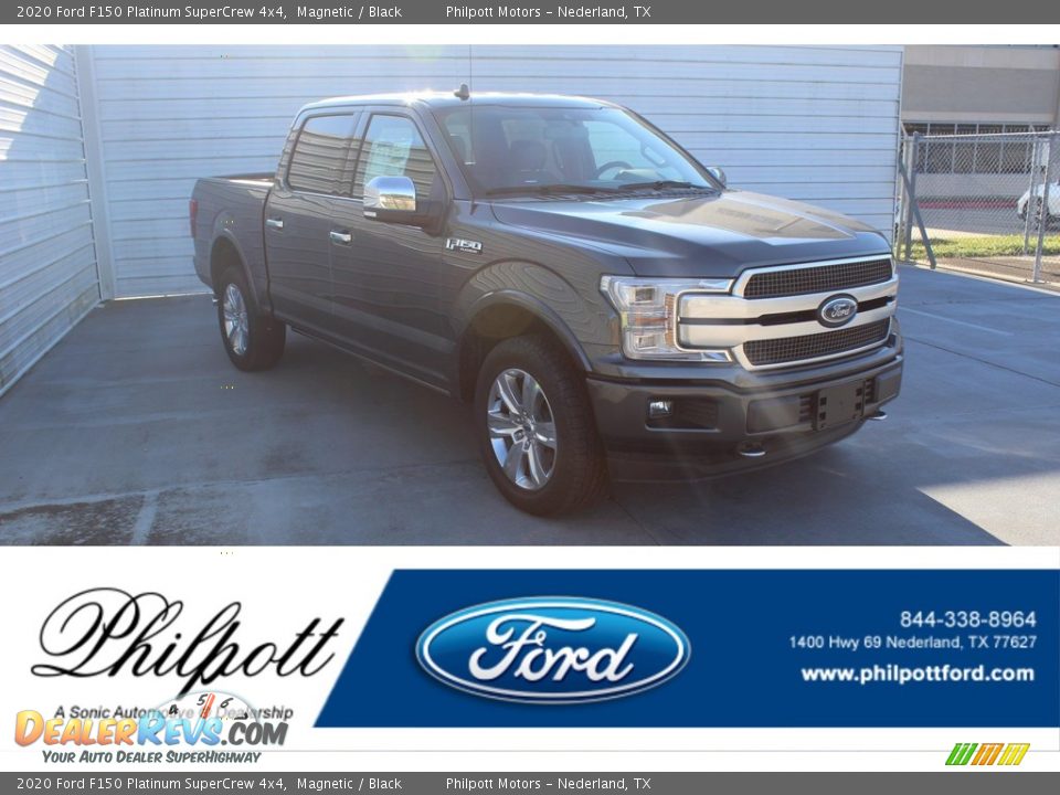 2020 Ford F150 Platinum SuperCrew 4x4 Magnetic / Black Photo #1