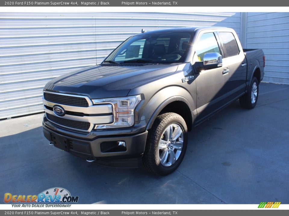 2020 Ford F150 Platinum SuperCrew 4x4 Magnetic / Black Photo #4