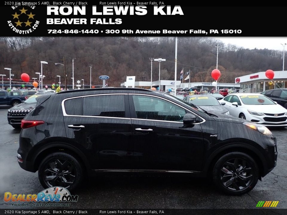 2020 Kia Sportage S AWD Black Cherry / Black Photo #1