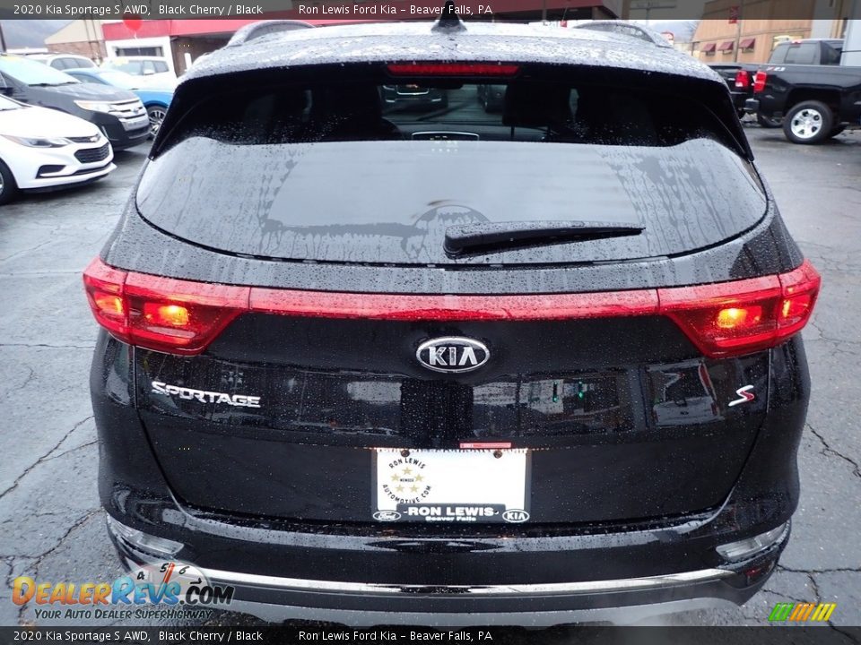 2020 Kia Sportage S AWD Black Cherry / Black Photo #3