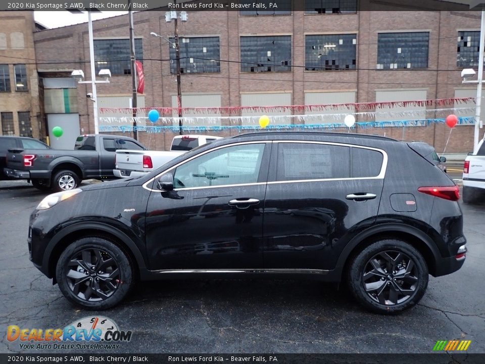 2020 Kia Sportage S AWD Black Cherry / Black Photo #6