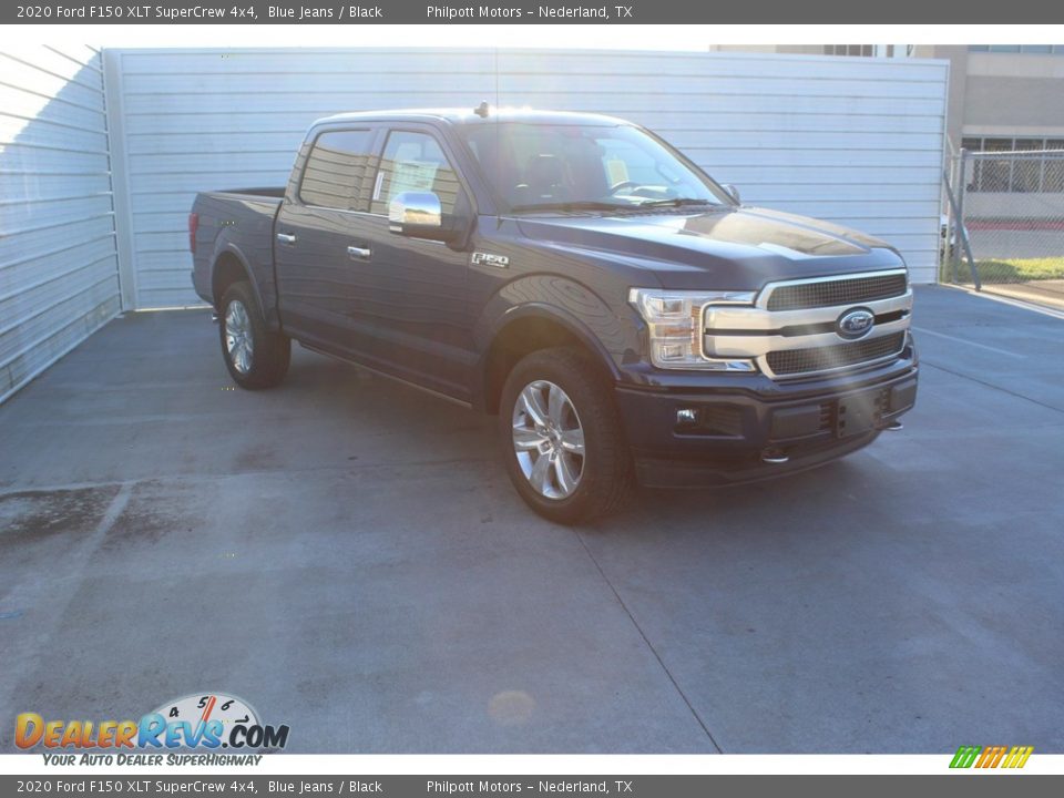 2020 Ford F150 XLT SuperCrew 4x4 Blue Jeans / Black Photo #2