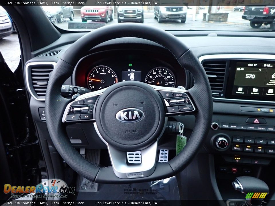 2020 Kia Sportage S AWD Black Cherry / Black Photo #17